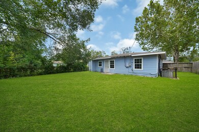 Charming single-story home featuring a light blue