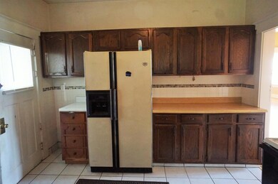 Kitchen with wall of cabinets!