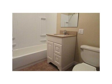 Bathroom. Remodeled bath with new vanity, shower s