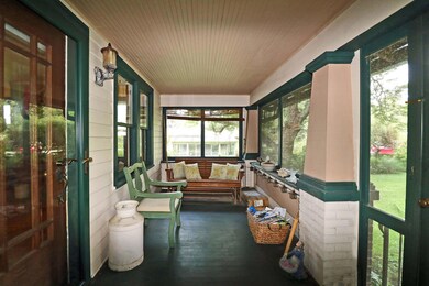 Beadboard ceiling