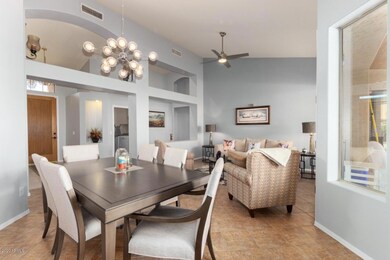 Dining room and living room