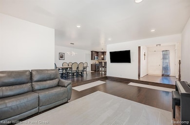 Generous living room is the perfect gathering space.