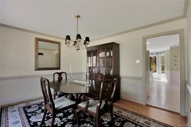 Formal Dining Room with refinished White Oak floor