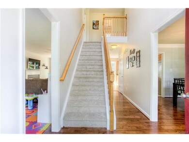 Two story Foyer, gorgeous hardwoods!