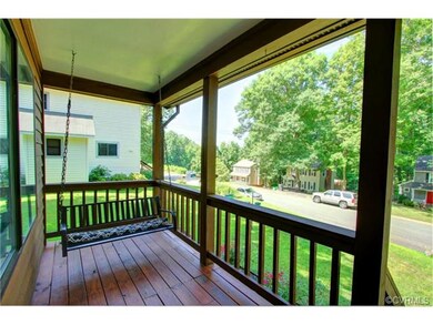 Relax on the freshly stained full front porch.
