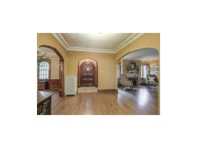 Front entry hall, looking toward front door.