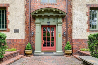 Entrance with secure access.