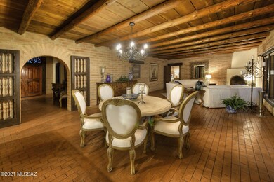 Dining Room w/ Beam Ceiling