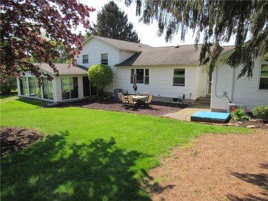 back of main section of house
