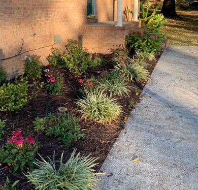 Beautifully landscaped, near front sidewalk.