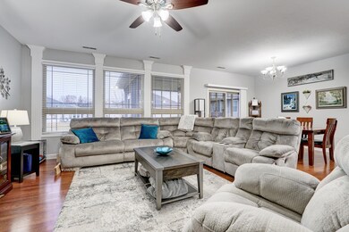 Close up living room view