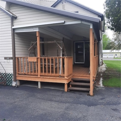 Covered back porch