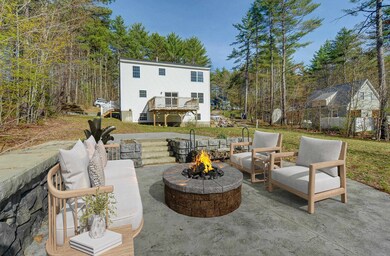 The patio is wired and ready for all your electric needs. Photo is virtually staged.