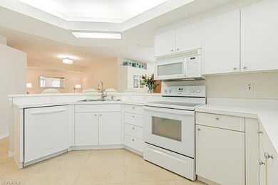Spacious Kitchen with all white appliances