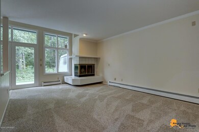 Wood burning fireplace . . .