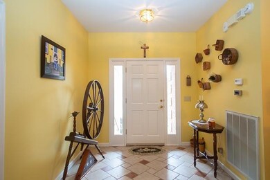 Foyer has tile floor.