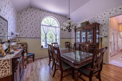 Located off of kitchen. Furniture may stay.