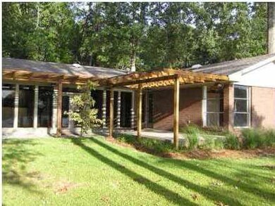 Back View with Covered Porch