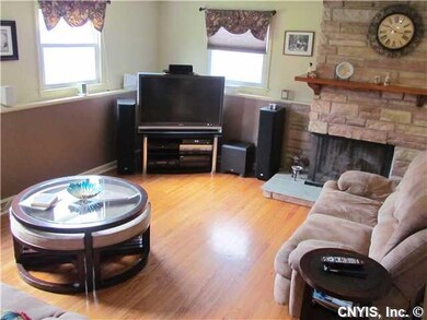 Family Room. Lower level family room with fireplac