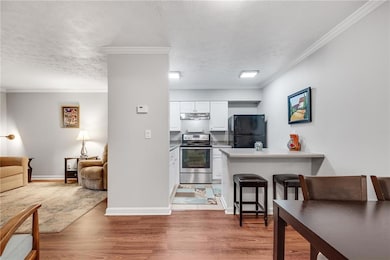 Kitchen with a peninsula, stainless steel electric