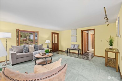 Bay window in living room.