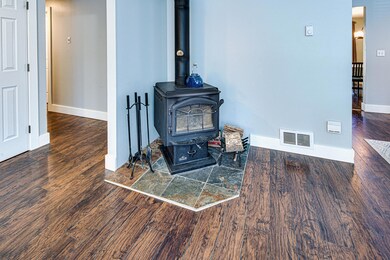 Centrally Located Wood Stove