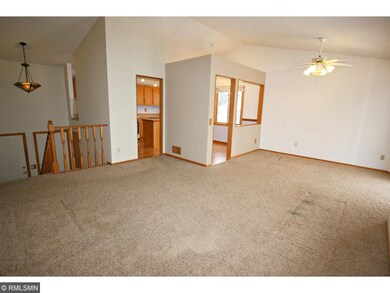 Walking in you are greeted by vaulted ceilings and
