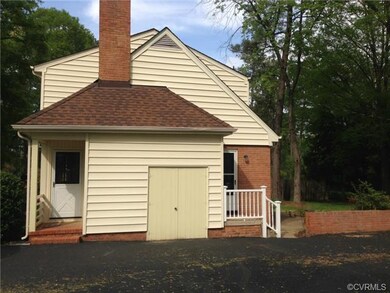 Driveway side of house