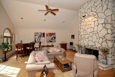 Family Room With Full Wall Fireplace