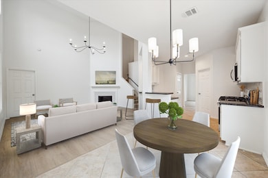 Breakfast nook conveniently located for easy access to living room or kitchen. (Photo has been virtually staged)