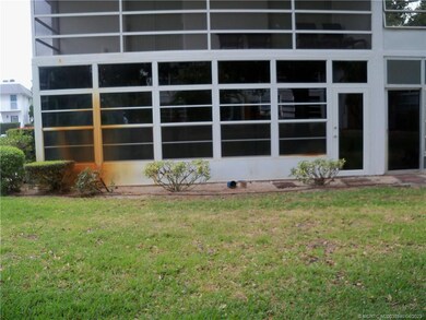 Rear view pf the porch with glass windows