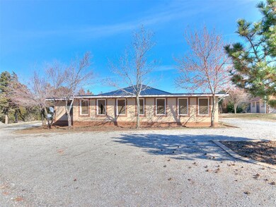 View of single story home