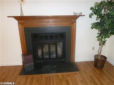 Living Room - Gorgeous wood burning fireplace with