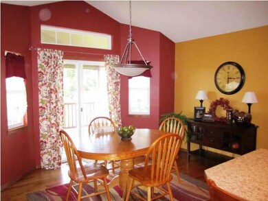 Dining area off the kitchen has great natural ligh