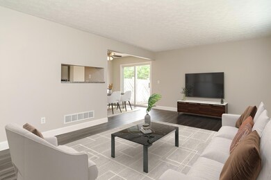 Staged - living, dining