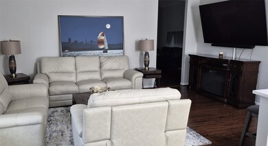 Family room open to breakfast area and kitchen