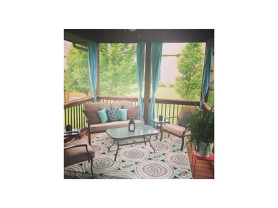 Summer view of the screen porch so that you can vi