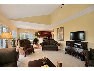 The open floor plan offers easy access to the fami