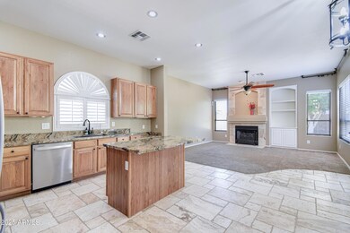 Kitchen Opens to Living Room