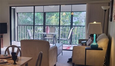 View of carpeted living area