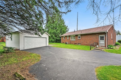 BACK VIEW WITH 2 CAR GARAGE