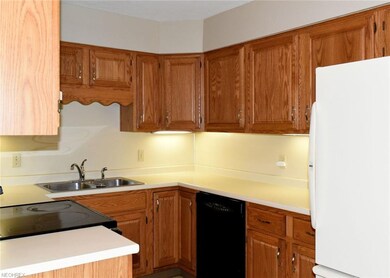 An abundance of cabinetry and counterspace is offe
