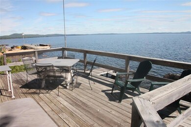 Front deck with expansive open lake...
