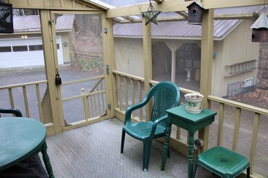 Interior of screen porch