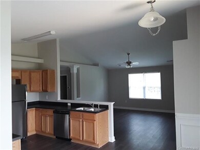 Open Vaulted Kitchen - Living Room - Dining Area w