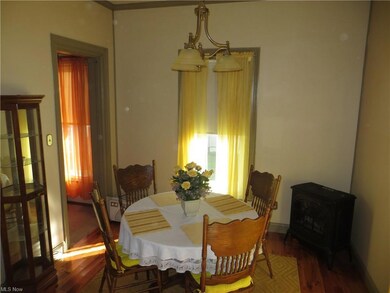 dining room with wood flooring