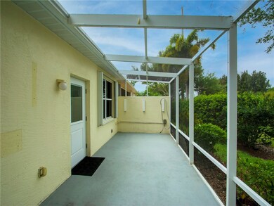 Screened back patio
