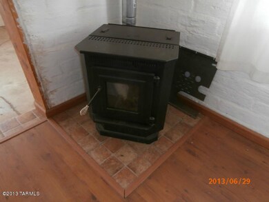 Wood burning heat in Living Room