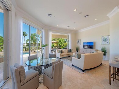 The family room is just off the kitchen, with incr