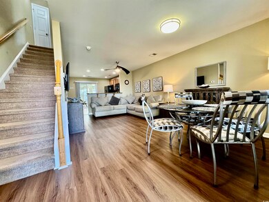 Dining space featuring hardwood / wood-style floor